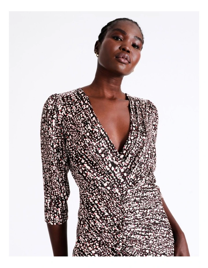 Brand new π― Wayne Cooper Wrap Front Ruched Midi π Dress In Multi π₯ 3 Brand new π― Wayne Cooper Wrap Front Ruched Midi π Dress In Multi π₯ - Image 2