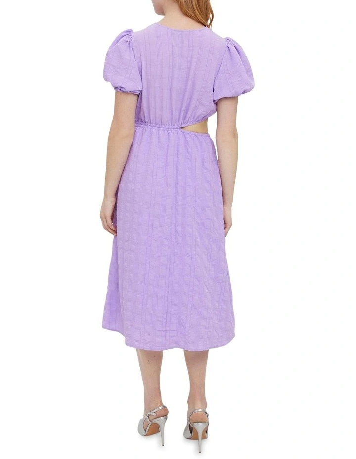 Cheapest π Vero Moda Olga Short Sleeve Calf π Dress In Lavendula π 4 Cheapest π Vero Moda Olga Short Sleeve Calf π Dress In Lavendula π - Image 2