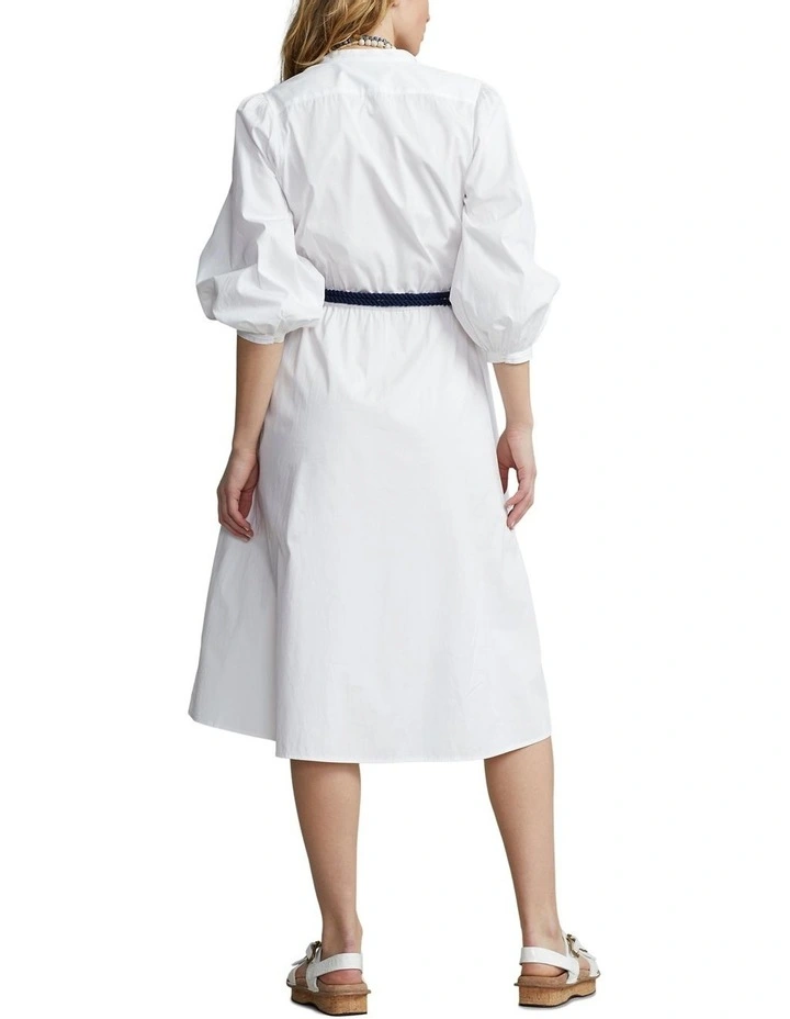 Cheap β€οΈ Polo Ralph Lauren Cotton Broadcloth π Dress In White β€οΈ 3 Cheap β€οΈ Polo Ralph Lauren Cotton Broadcloth π Dress In White β€οΈ - Image 2