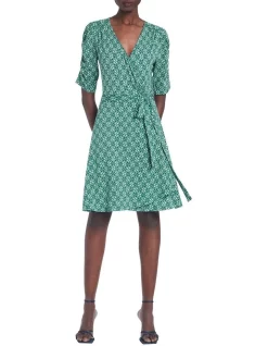 Outlet 🎁 Marcs What's Love Spot To Do 👗 Dress In Green 🎉