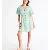 Best Sale ⌛ Grab Denim Eco Lyocell Button Through 👗 Dress In Mint 😉 -Sweetheart Sales Store unnamed file 1075
