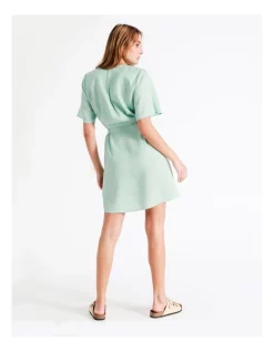 Best Sale ⌛ Grab Denim Eco Lyocell Button Through 👗 Dress In Mint 😉 -Sweetheart Sales Store unnamed file 1080