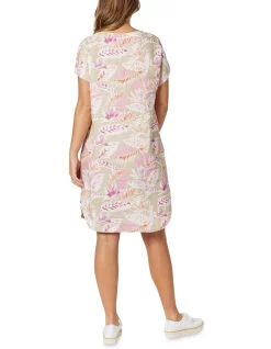 Cheap 😉 Gordon Smith Palm Print Linen 👗 Dress In Natural Multi 😀 -Sweetheart Sales Store unnamed file 1108