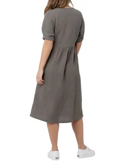 Deals ✨ Ripe Alicia Button Through 👗 Dress In Sage 🎁 -Sweetheart Sales Store unnamed file 1182