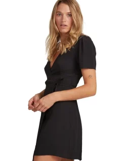 Best deal ⭐ Billabong Sunshine Wrap 👗 Dress Black ❤️ -Sweetheart Sales Store unnamed file 1205