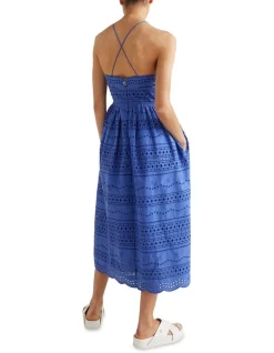 Deals 😍 Tommy Hilfiger Broderie Fit And Flare Midi 👗 Dress In Verona Blue 🛒 -Sweetheart Sales Store unnamed file 1215
