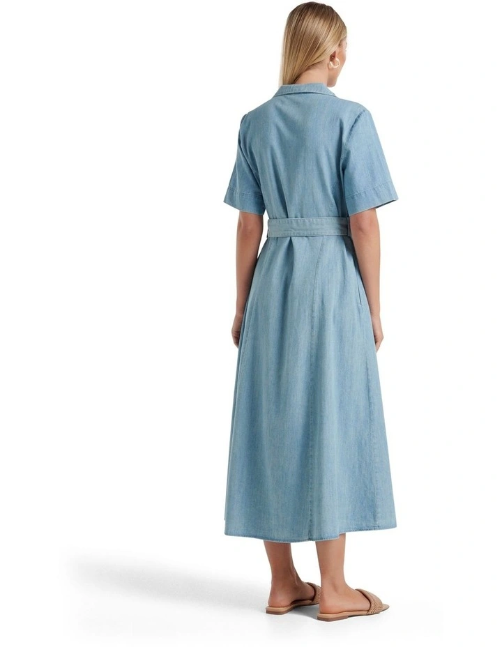 Deals β€οΈ Forever New Lavender Denim π Shirt Midi π Dress In Blue π 4 Deals β€οΈ Forever New Lavender Denim π Shirt Midi π Dress In Blue π - Image 2
