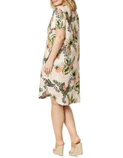 Best Sale 🥰 Gordon Smith Tropical Print Linen 👗 Dress In Multi ❤️ -Sweetheart Sales Store unnamed file 1233