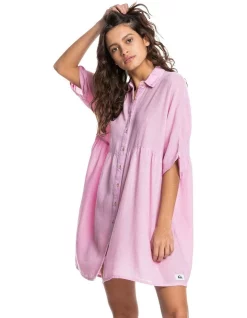 Promo 😉 Quiksilver Sunscape Short Sleeve 👗 Dress Orchid Flower ❤️ -Sweetheart Sales Store unnamed file 1237