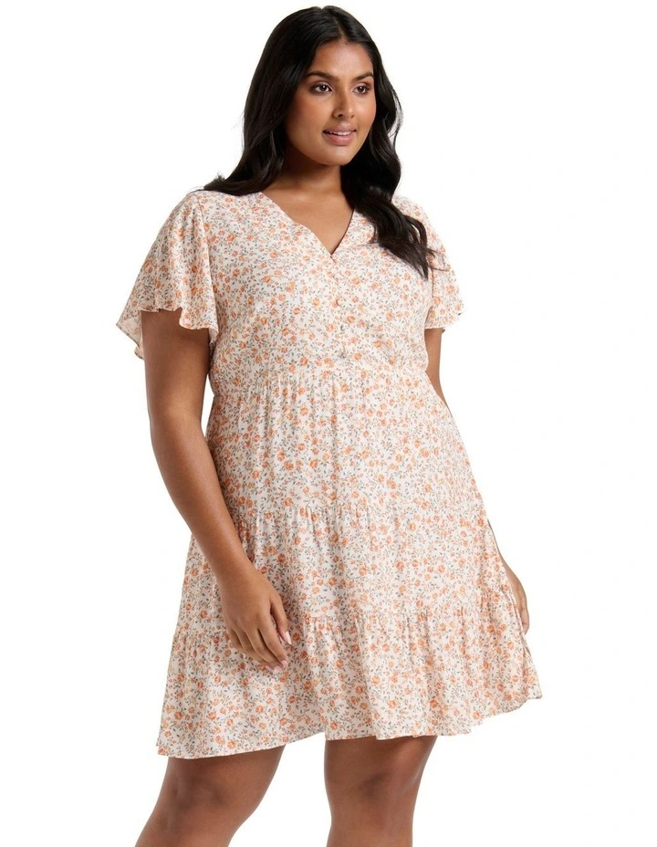 Cheapest π Forever New Curve Lauren Mini Sun π Dress In Peach Montebello Ditsy π 3 Cheapest π Forever New Curve Lauren Mini Sun π Dress In Peach Montebello Ditsy π