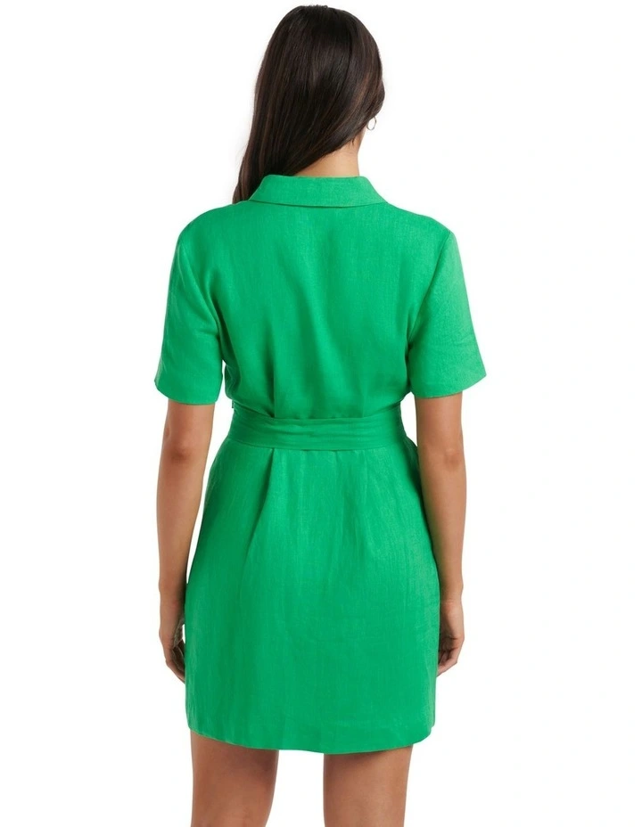 Flash Sale π Forever New Flossy Mini Linen π Shirt π Dress In Energetic Jade π 4 Flash Sale π Forever New Flossy Mini Linen π Shirt π Dress In Energetic Jade π - Image 2