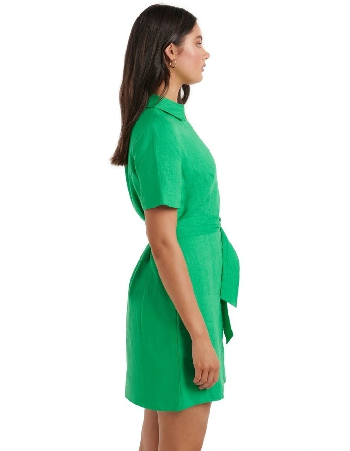 Flash Sale π Forever New Flossy Mini Linen π Shirt π Dress In Energetic Jade π 5 Flash Sale π Forever New Flossy Mini Linen π Shirt π Dress In Energetic Jade π - Image 3