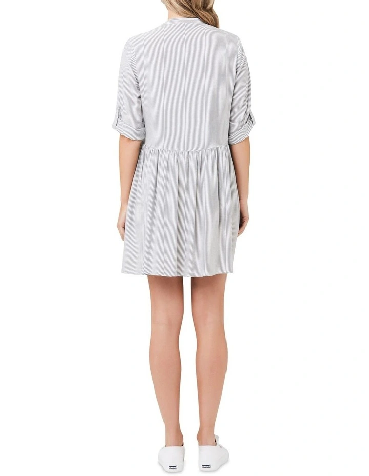 Budget π€© Sam Stripe π Dress In Slate/White π 5 Budget π€© Sam Stripe π Dress In Slate/White π - Image 3