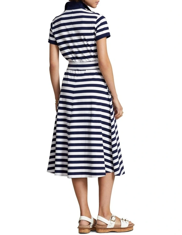 Buy π Polo Ralph Lauren Striped Stretch Cotton Polo Midi π Dress In Navy π 4 Buy π Polo Ralph Lauren Striped Stretch Cotton Polo Midi π Dress In Navy π - Image 2