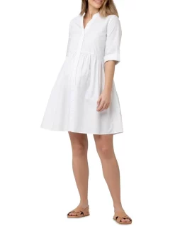 Best Sale π₯° Ripe Paige Poplin π Dress In White π₯°