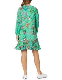 Buy ❤️ Hammock & Vine Paisley Floral Frilled Hem 👗 Dress In Green 💯 -Sweetheart Sales Store unnamed file 1341