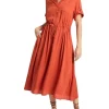 Buy ✔️ David Lawrence Sabine Modal 👗 Dress In Tangerine ⌛