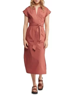 Budget ๐ Oxford Deja Cotton Poplin ๐ Dress In Desert Rose ๐
