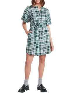 Outlet ✨ Marcs Spicks And Checks 👗 Dress In Green Multi 😍