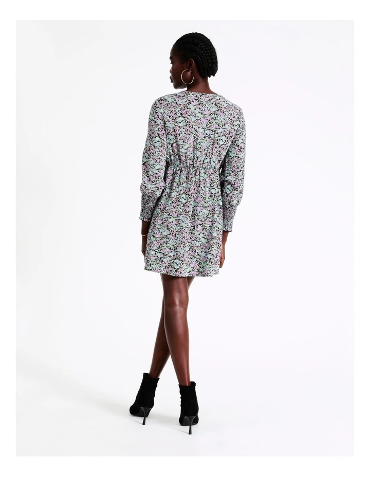 Brand new π Vero Moda Mollie Long Sleeve V-Neck Short π Dress Multi π 9 Brand new π Vero Moda Mollie Long Sleeve V-Neck Short π Dress Multi π - Image 7