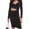 Hot Sale ⭐ Calvin Klein 👖 Jeans Wrap Cut Out Jersey 👗 Dress In Black ❤️ -Sweetheart Sales Store unnamed file 1425
