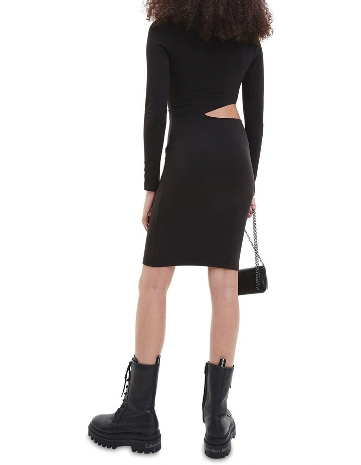 Hot Sale β Calvin Klein π Jeans Wrap Cut Out Jersey π Dress In Black β€οΈ 6 Hot Sale β Calvin Klein π Jeans Wrap Cut Out Jersey π Dress In Black β€οΈ - Image 4