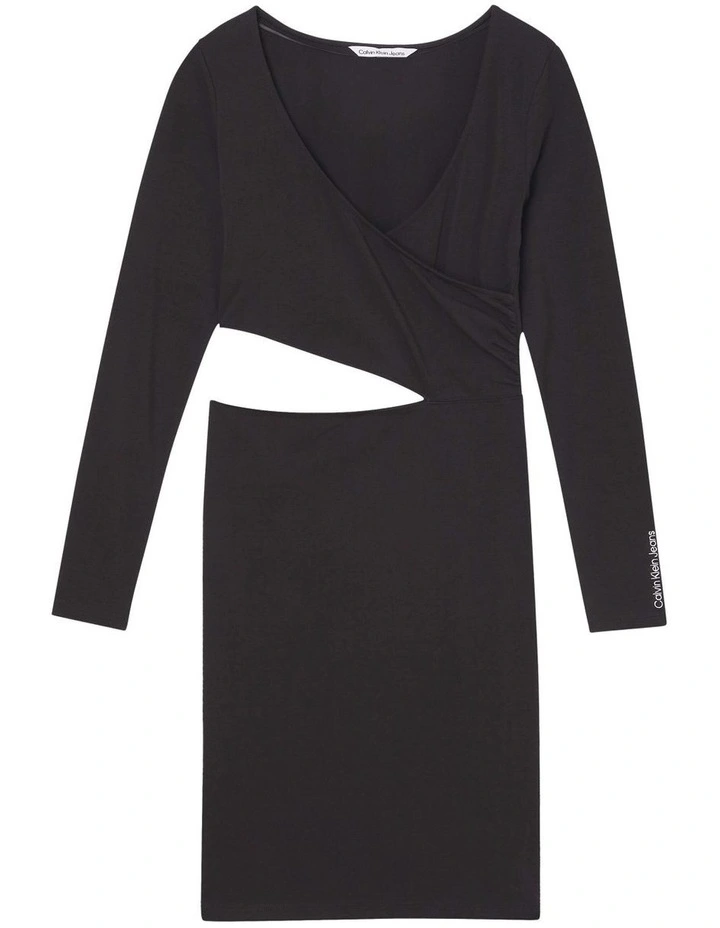 Hot Sale β Calvin Klein π Jeans Wrap Cut Out Jersey π Dress In Black β€οΈ 7 Hot Sale β Calvin Klein π Jeans Wrap Cut Out Jersey π Dress In Black β€οΈ - Image 5