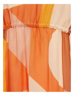 Best Sale 🌟 Oxford Maradon Printed Maxi 👗 Dress In Orange/Tan 💯 -Sweetheart Sales Store unnamed file 1446