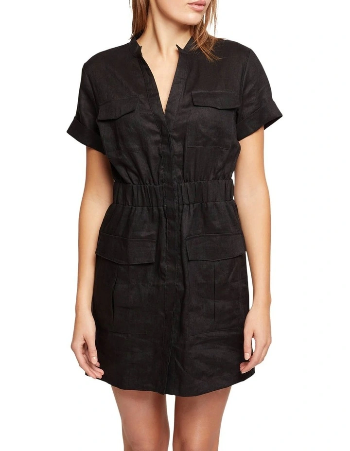 Top 10 π Oxford Kaitlin Patch Pocket Linen π Dress In Black π 3 Top 10 π Oxford Kaitlin Patch Pocket Linen π Dress In Black π