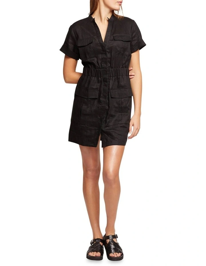 Top 10 π Oxford Kaitlin Patch Pocket Linen π Dress In Black π 7 Top 10 π Oxford Kaitlin Patch Pocket Linen π Dress In Black π - Image 5