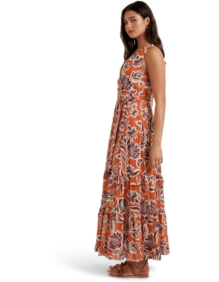 Cheapest π Forever New Tatianna Sleeveless Tiered Midi π Dress In Orange π 5 Cheapest π Forever New Tatianna Sleeveless Tiered Midi π Dress In Orange π - Image 3