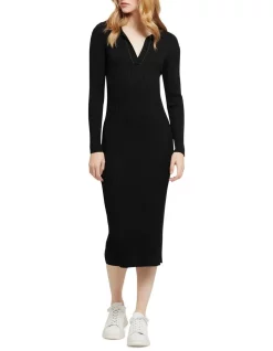 Hot Sale โจ Oxford Elisa Rib Knit ๐ Dress Black โค๏ธ