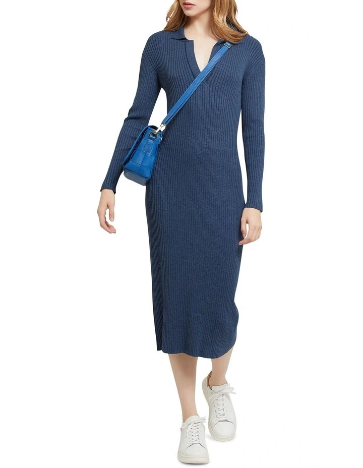 Discount β€οΈ Oxford Elisa Rib Knit π Dress Blue π 7 Discount β€οΈ Oxford Elisa Rib Knit π Dress Blue π - Image 5