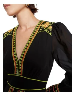 Best Sale 🎁 Sass & Bide Lovers At War Midi 👗 Dress Black 😉 -Sweetheart Sales Store unnamed file 1502