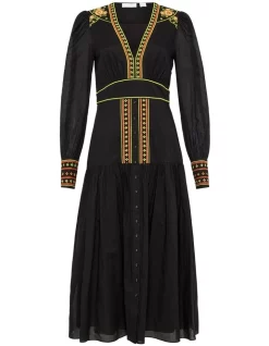 Best Sale 🎁 Sass & Bide Lovers At War Midi 👗 Dress Black 😉 -Sweetheart Sales Store unnamed file 1504