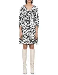 Best deal ๐คฉ Veronika Maine Noir Expressionism Short ๐ Dress In Multi โ๏ธ