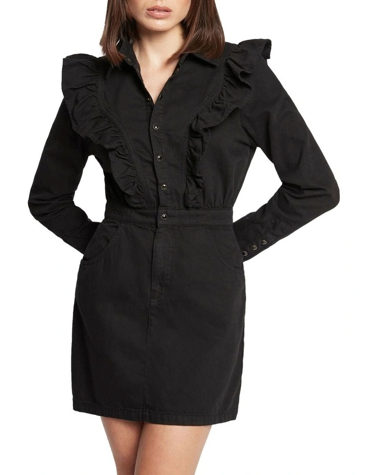 Top 10 π€© Sass & Bide Cosmic Cowgirl Denim Mini π Dress In Black π 6 Top 10 π€© Sass & Bide Cosmic Cowgirl Denim Mini π Dress In Black π - Image 4