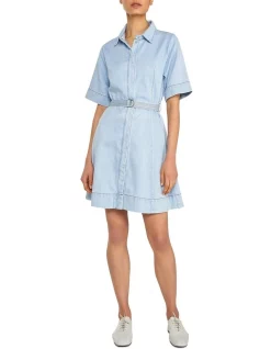 New โ๏ธ Skin And Threads Denim Belted Mini ๐ Dress ๐