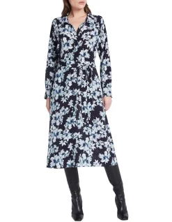 Deals 🛒 David Lawrence Lilyanna Silk 👗 Dress In Navy 👏