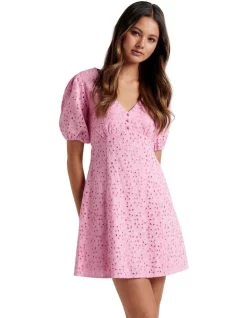 Best reviews of 🛒 Forever New Tia Broderie Mini 👗 Dress Pink 🤩