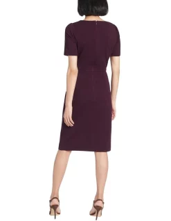 Outlet 😉 David Lawrence Emilyn Textured 👗 Dress Aubergine 👍 -Sweetheart Sales Store unnamed file 1634