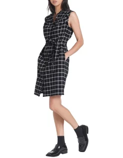 Flash Sale 👏 Marcs Joyce Check 👗 Dress Black/Ivory 👏