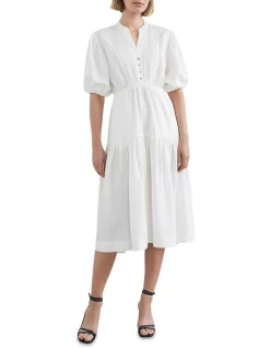 Buy 👏 French Connection Pintuck Midi 👗 Dress ⭐