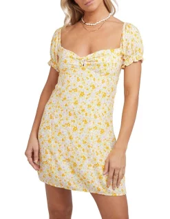 Brand new β€οΈ All About Eve Frida Floral Mini π Dress In Yellow π₯°