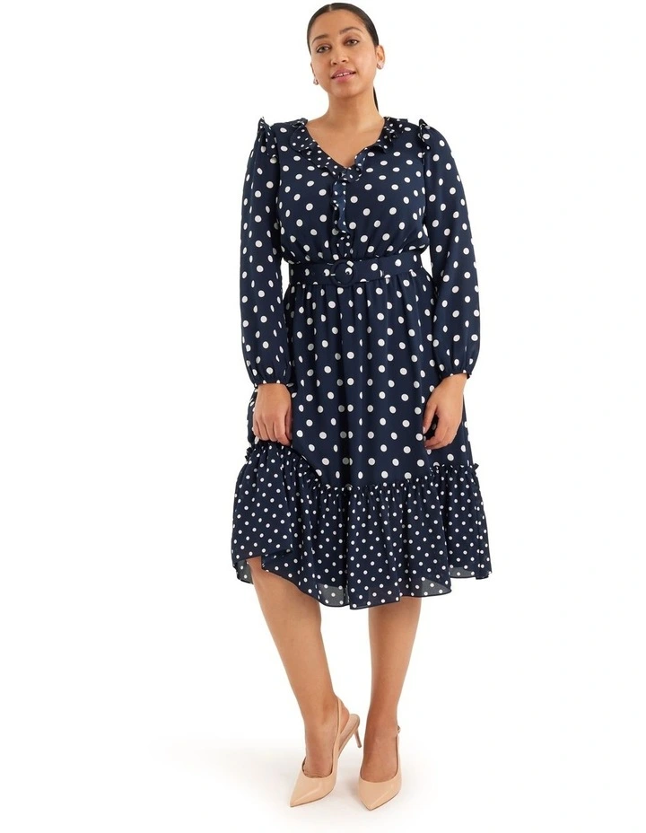 Brand new π Review Audrey Spot π Dress In Navy π 3 Brand new π Review Audrey Spot π Dress In Navy π