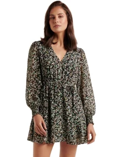 Best deal 🥰 Forever New Gabby Skater Mini 👗 Dress In Black 🔥