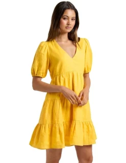 Wholesale 👏 Forever New Tuscany Linen Mini 👗 Dress Yellow 😍 -Sweetheart Sales Store unnamed file 1686