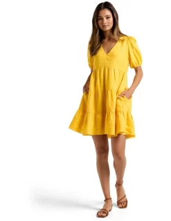 Wholesale 👏 Forever New Tuscany Linen Mini 👗 Dress Yellow 😍 -Sweetheart Sales Store unnamed file 1688