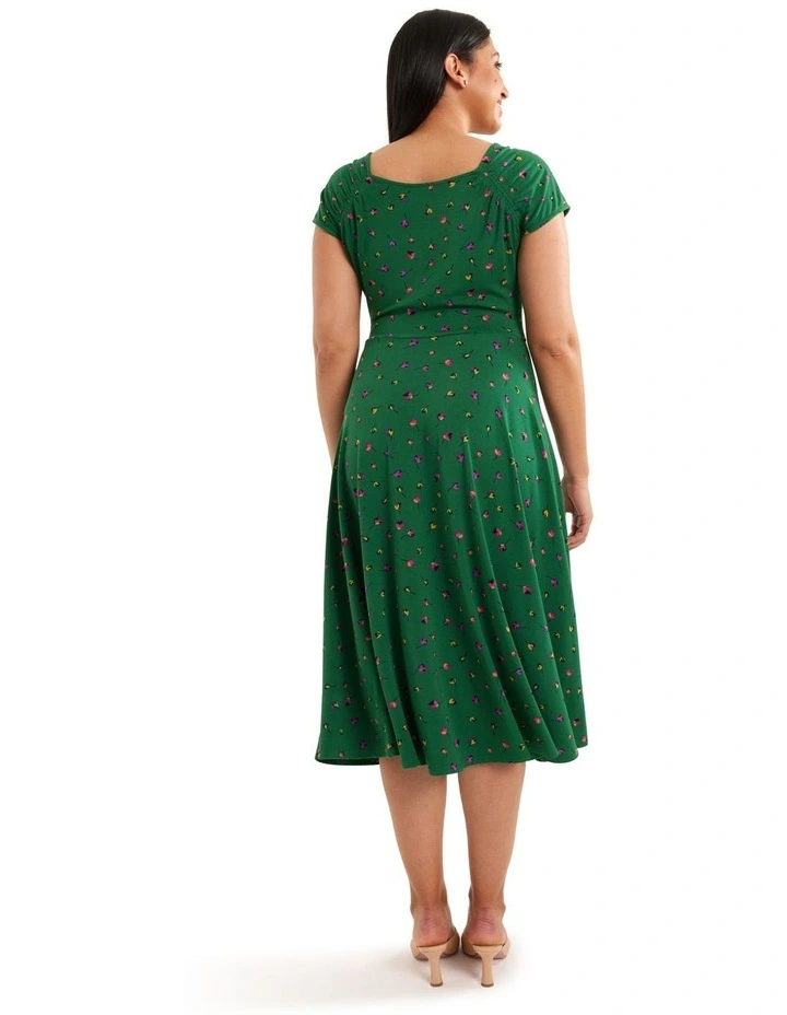 Best Pirce π Review Falling Petals Jersey π Dress In Fern Green β 4 Best Pirce π Review Falling Petals Jersey π Dress In Fern Green β - Image 2