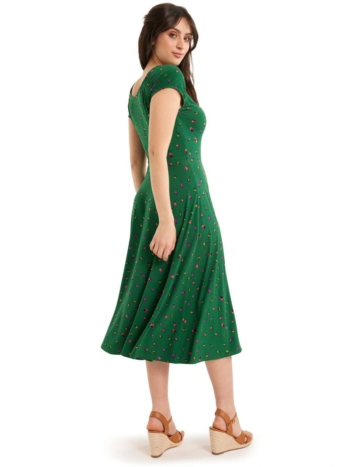 Best Pirce π Review Falling Petals Jersey π Dress In Fern Green β 6 Best Pirce π Review Falling Petals Jersey π Dress In Fern Green β - Image 4